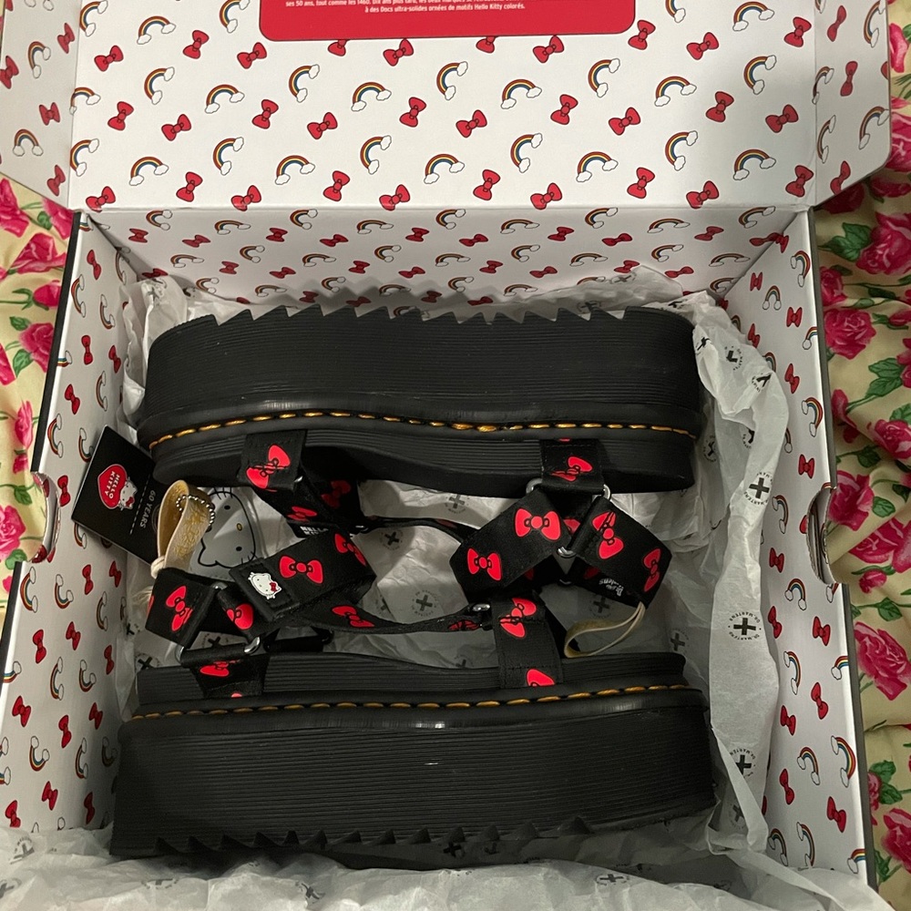 Hello Kitty Platform Sandals Dr. Martens